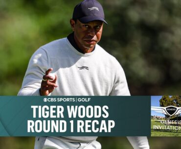 Tiger Woods Cards 1-Over (72) In Round 1 of the Genesis Invitational I FULL RECAP I CBS Sports
