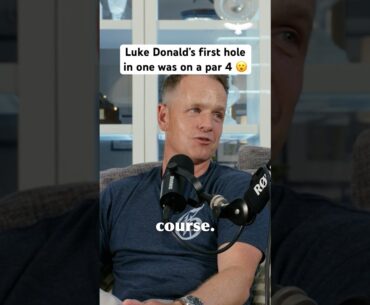 Luke Donald’s first hole in one was on a par 4 😮 #golf #holeinone