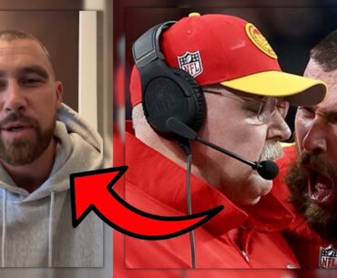 Travis Kelce Responds To Shoving His Coach During The Super Bowl