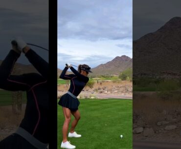 Alexandra Harju #golf #golfswing #shorts