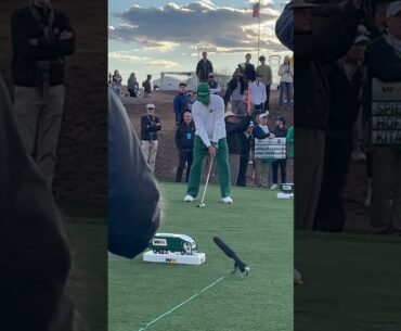 Charlie Hoffman tee shot on 7th Rd 3 2024 WM Phoenix Open