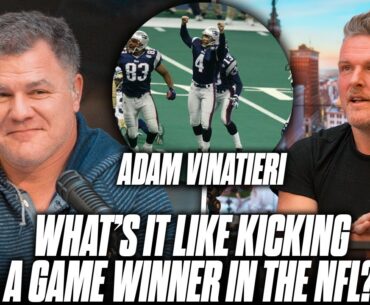 Adam Vinatieri Breaks Down What It's Like To Have A Game Winning Kick In The NFL | Pat McAfee Show