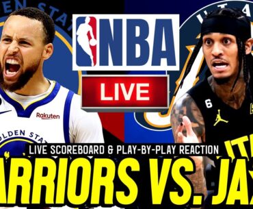 WARRIORS VS JAZZ | NBA Live Scoreboard & Play-By-Play Reaction