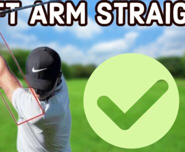 The DRILL you need to keep your left arm straight in the golf swing.