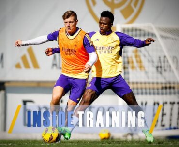 Intensity and skill practice ahead of Rayo | Real Madrid City