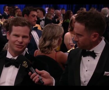 Interviews with Pat Cummins, Mitch Marsh & Steve Smith - Australian Cricket Awards 2024
