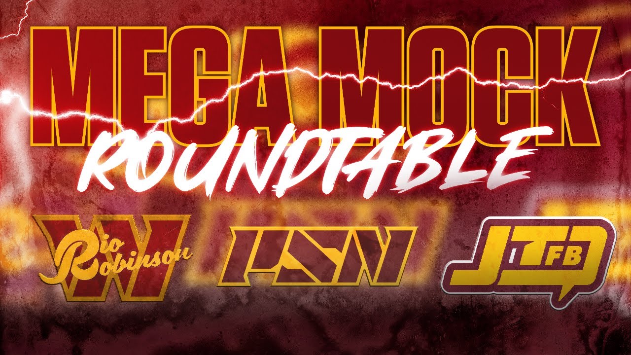 COMMANDERS MEGA MOCK DRAFT ROUNDTABLE 1.0 FEAT RIO ROBINSON & JOSH TAYLOR FB PT1 COMMANDERS MEGA MOCK DRAFT ROUNDTABLE 1.0 FEAT RIO ROBINSON & JOSH TAYLOR FB PT1