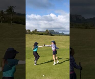 Go Girls!! For Birdie’s & Par’s!!🫶⛳️ #golf #golfswing #golfisfun #bff #sports #amazing #reels #fyp