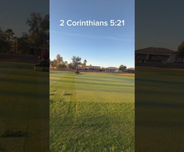 Mowing Greens at Corte Bella | Follow Jesus! #jesus #golf #golfer #shorts