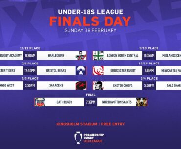 🔴 LIVE | Under-18s Finals Day 2024 | Gallagher Premiership Rugby
