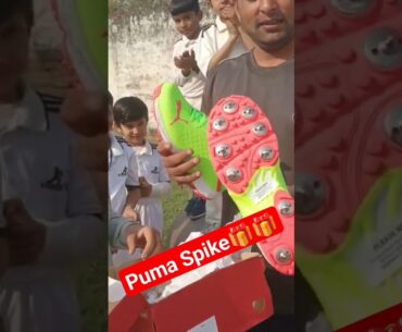 My New Cricket Shoes. Puma Spike Shoes. #Puma #pumasports #spikes #shorts #shortsfeed