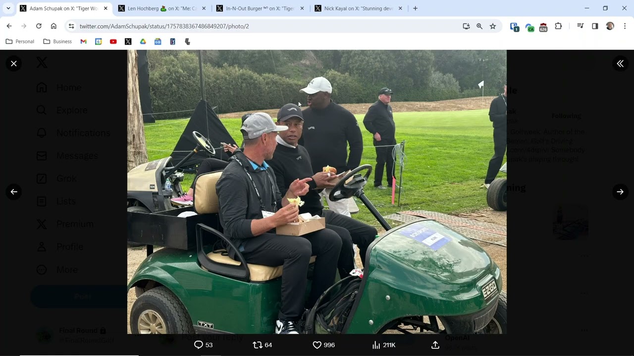 My thoughts on Tiger Woods enjoying In-N-Out Burger My thoughts on Tiger Woods enjoying In-N-Out Burger