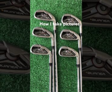 How I take pictures of golf clubs.