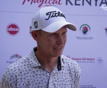 Pieter Moolman Thursday Interview 2024 Magical Kenya Open © DP Wolrd Tour