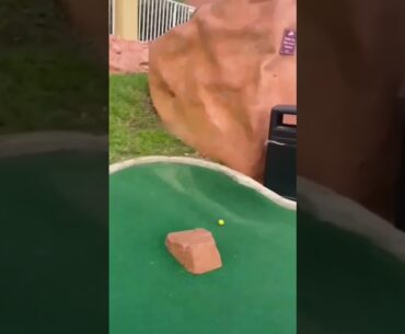 Orlando 2021 hanging out with the girls playing miniature golf. This was really close