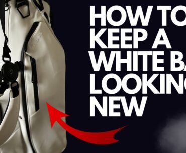How to keep your white golf bag looking new // white vessel golf bag review 2024