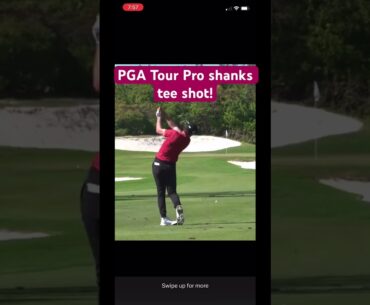 PgA Tour pro shanks a tee shot! #golf #golftips #tomgillisgolf