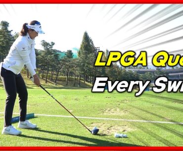 "Atthaya Thitikul" Wedge-Iron-Hybrid-Wood-Driver Swings & Slow Motions I Driving Range