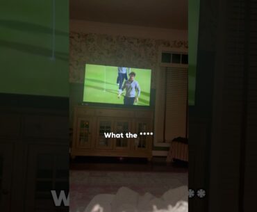 When your parents get to watch you golf on TV for the first time!🤣 #golf #shorts