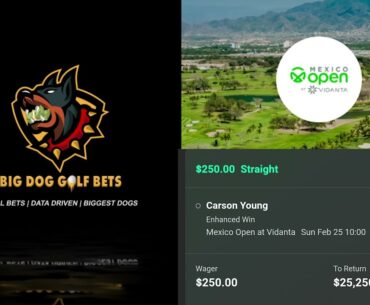 Golf Bets:  2024 Mexico Open at Vidanta