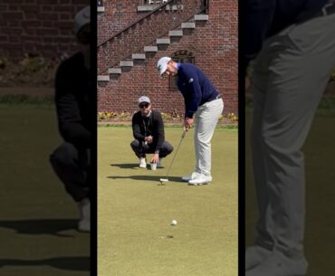 Patrick Cantlay Perfect Speed Downhill Putt