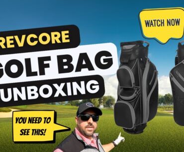 New Golf Bag Unboxing! This thing is seriously awesome! RevCore Cart Bag Unboxing