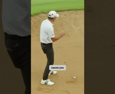 Collin Morikawa shows us how he plays from compact sand! #golf #release1