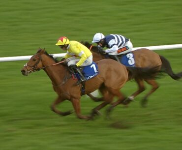 KALIF DU BERLAIS too strong for Gimmefive in the 2024 Adonis Hurdle at Kempton