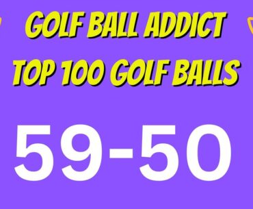 Top 100 Golf Balls Tested | 59-50