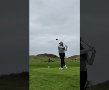 Burnham and Berrow championship course ⛳️⛳️#golfgirl #golfing #golfswing