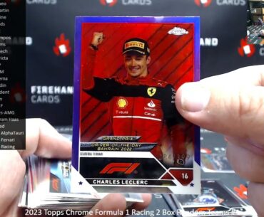 2/19/2024 2023 Topps Chrome Formula 1 Racing 2 Box Random Teams #4