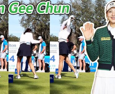 In Gee Chun チョン・インジ 韓国の女子ゴルフ スローモーションスイング!!!
