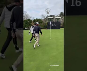 JT cards a ☝️ during The Genesis Invitational Pro-Am ‼️