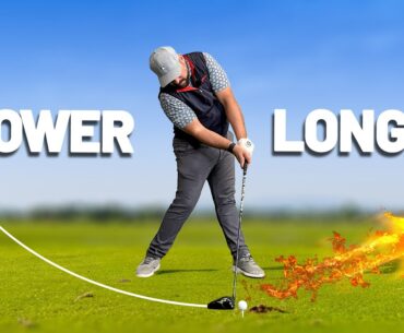 Swing SLOWER but hit golf shots FURTHER (let me explain...)