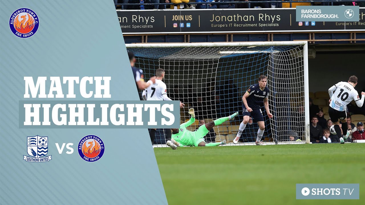 MATCH HIGHLIGHTS: Southend United (A) MATCH HIGHLIGHTS: Southend United (A)