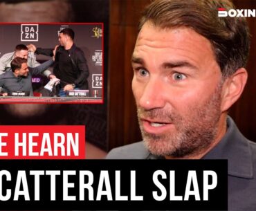 Eddie Hearn REACTS To Jack Catterall SLAPPING Josh Taylor