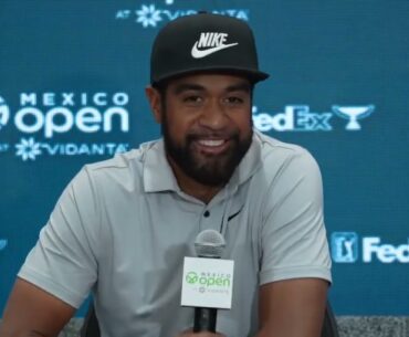Tony Finau Tuesday Press Conference 2024 Mexico Open at Vidanta © PGA Tour