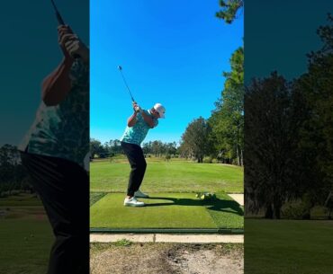 Iron swing in slow motion