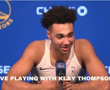 Trayce Jackson Davis Golden State Warriors - I love playing with Klay Thompson!