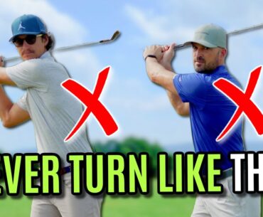 Don't TURN Your Shoulders In The Golf Swing (HUGE MISTAKE!)