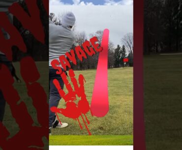 Savage golf shot to just murder this golf course #lethimcook #golf #golfswing #golfing #pga