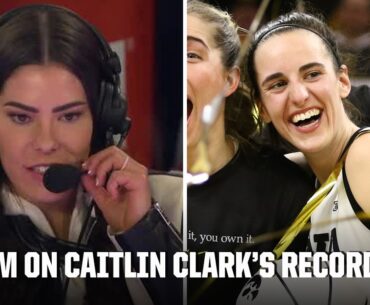 Kelsey Plum reacts to Caitlin Clark breaking her NCAAW scoring record | ESPN College Basketball
