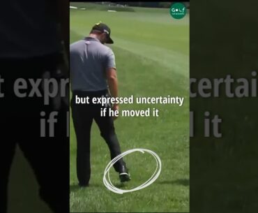 Jon Rahm penalized for stepping on ball #golf #short