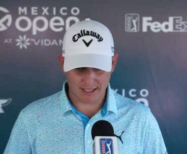 Emiliano Grillo Thursday Flash Interview 2024 Mexico Open at Vidanta