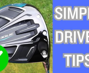 2 SIMPLE DRIVER TIPS FOR MORE DISTANCE!
