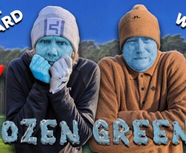 How Many BIRDIES Can 2 Scratch Golfers Get On FROZEN GREENS?!?!
