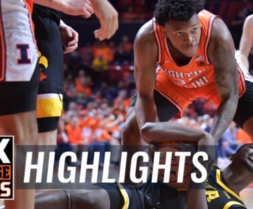 Iowa Hawkeyes vs. No. 12 Illinois Fighting Illini Highlights | CBB on FOX