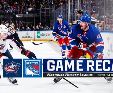 Blue Jackets @ Rangers 2/28 | NHL Highlights 2024