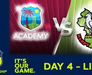 🔴 LIVE WI Academy v Guyana - Day 4 | West Indies Championship 2024 | Saturday 24th February