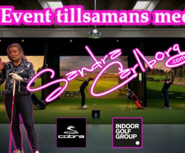 Lär dig slå långa drivar! Jag & Cobra Golf är på Indoor golf Bromma. Snackar golf & öser drives!